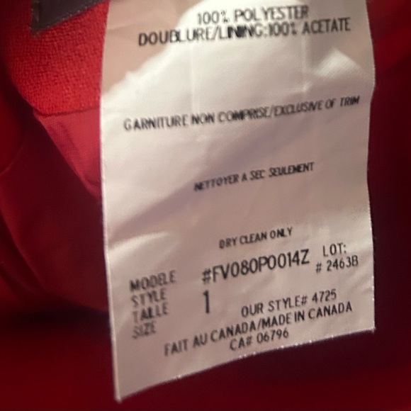 Faux wrap red Tristan mini skirt - Picture 6 of 6